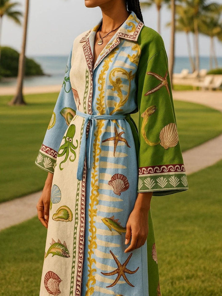 Rachel | Printed Midi Dress