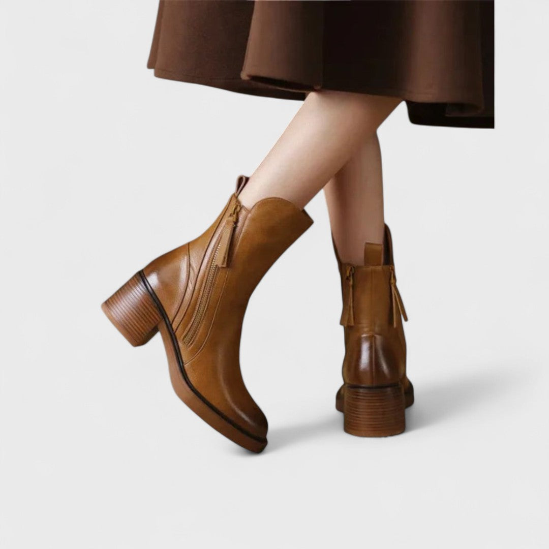 Joan | Leather Ankle Boots