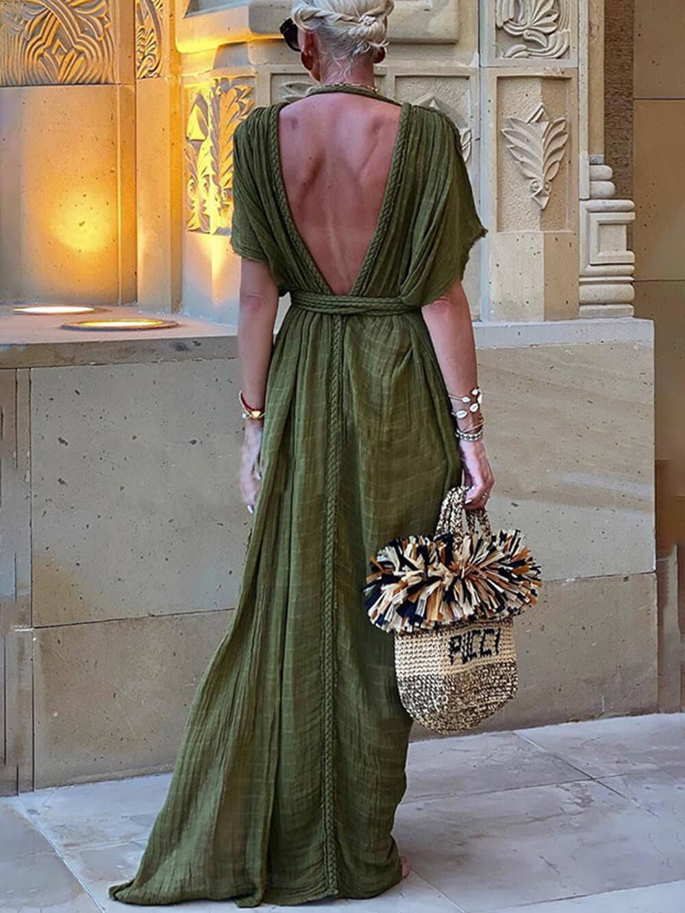 Pauline | Maxi Split-Hem Dress