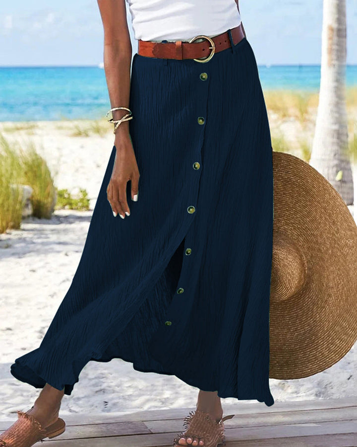 Marie | Button-Detail Skirt