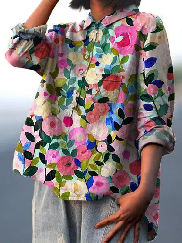 Rose | Floral Printed Relaxed Blouse