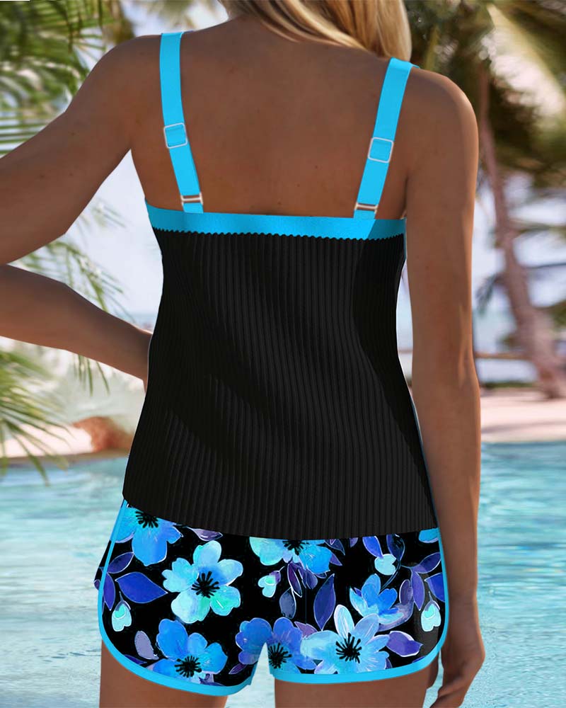 Rose | Elegant Wide-Leg Tankini