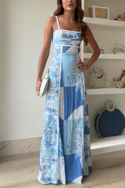 Arabella | Printed Maxi Tie-Waist Dress