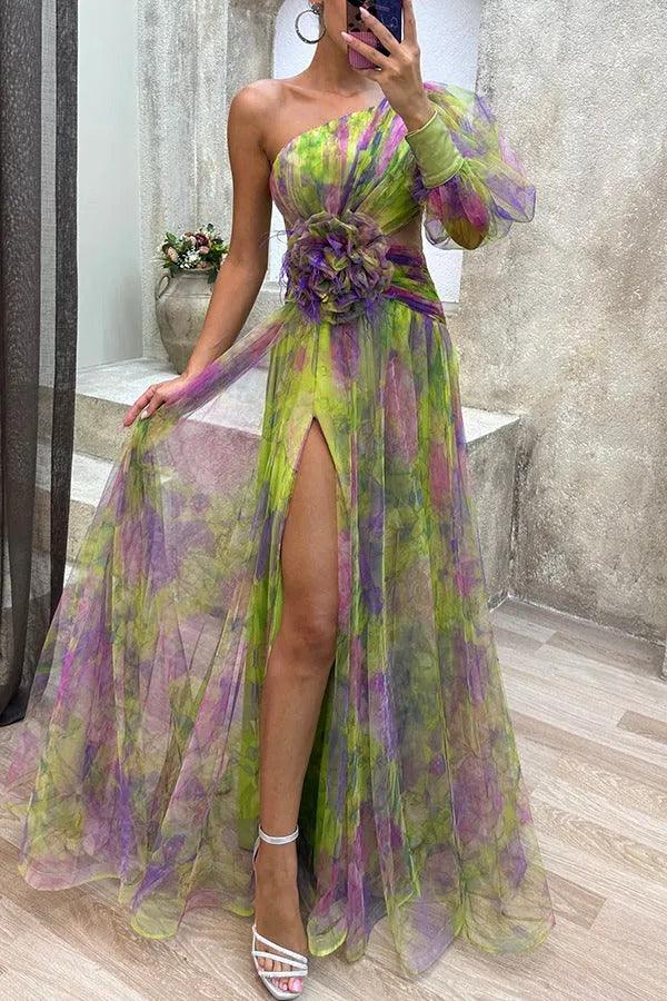 Francesca | Floral Maxi Pleated Dress