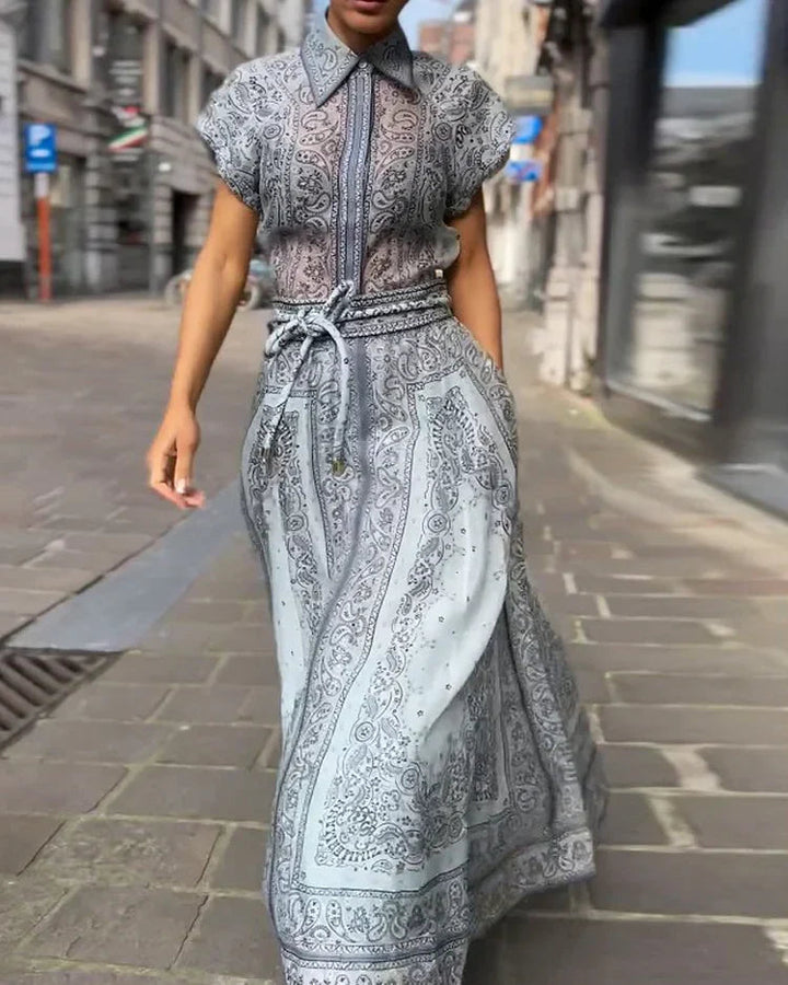 Madeleine | Printed Wide-Leg Set
