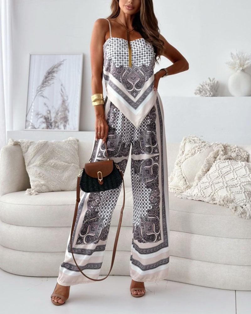 Hazel | Elegant Lace-Up Wide-Leg Set