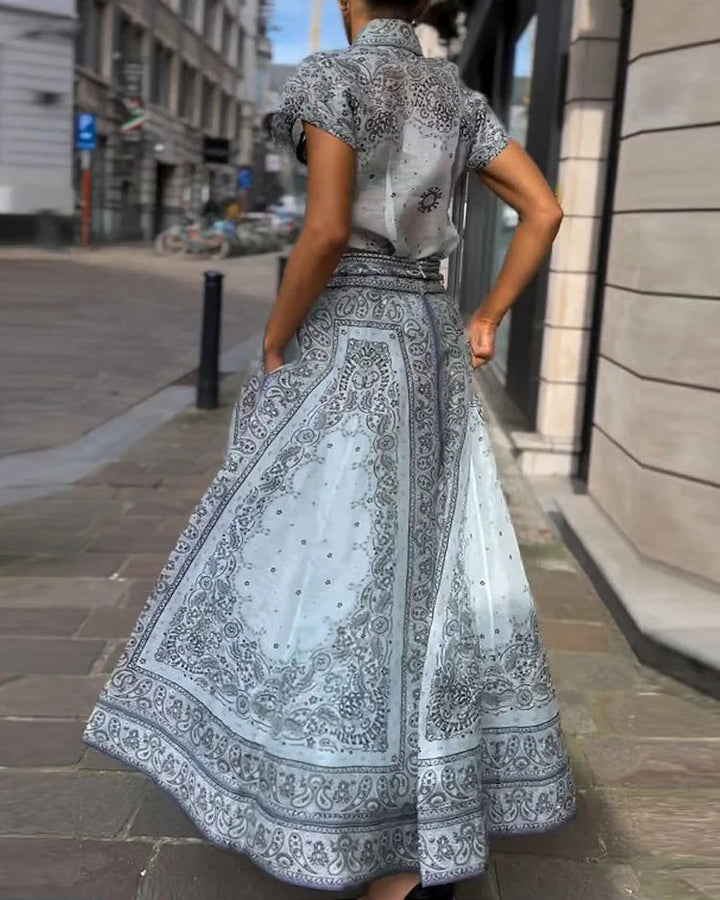 Madeleine | Printed Wide-Leg Set