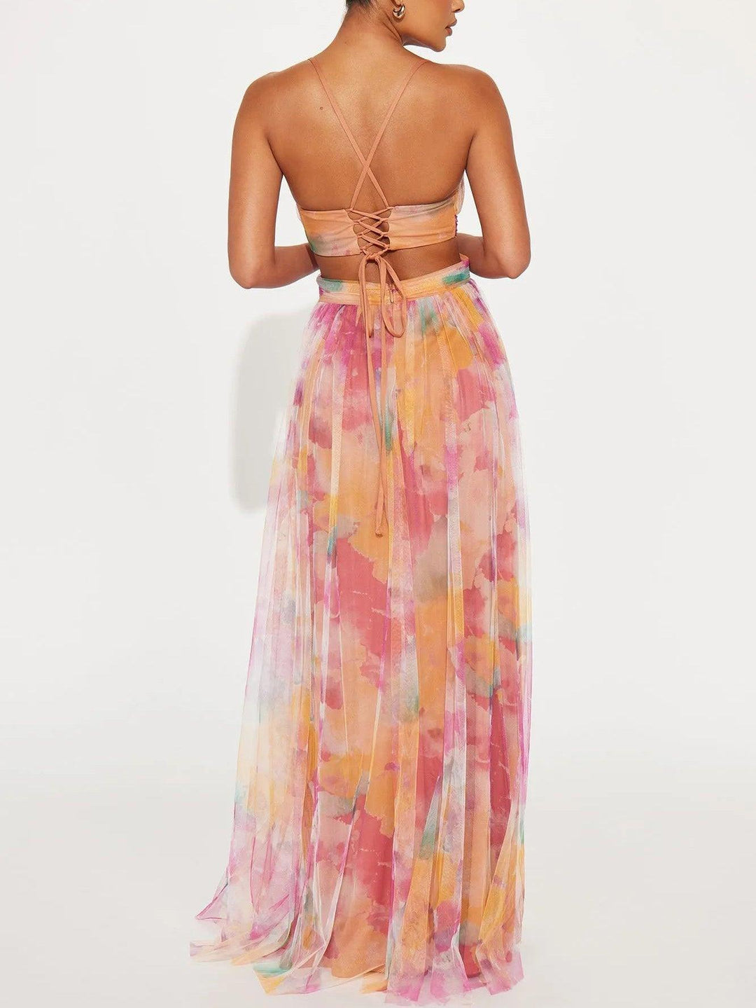 Betsy | Floral Printed Maxi V-Neck Dress