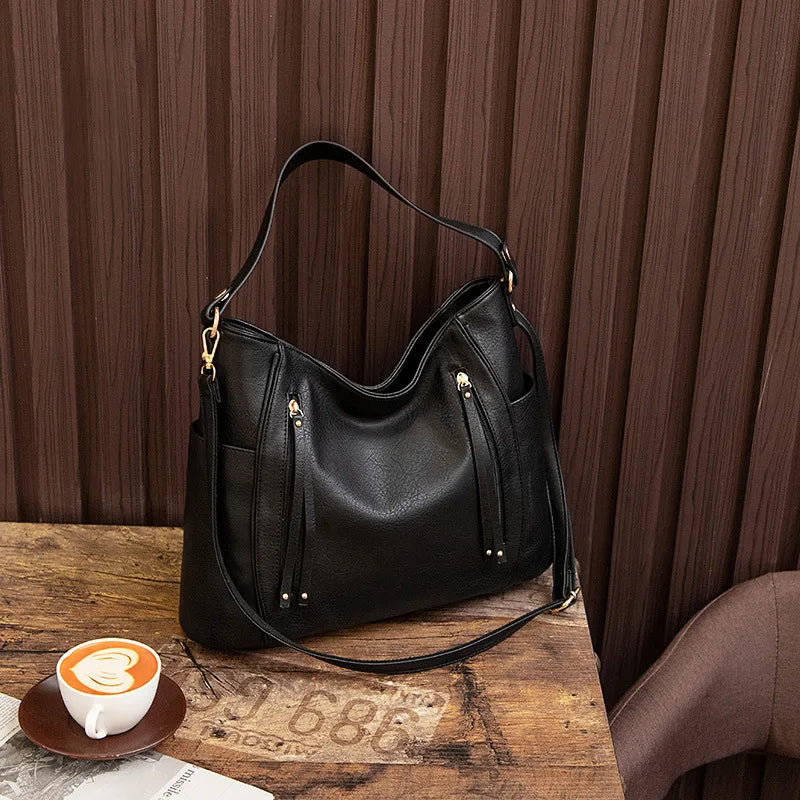 Hazel | Leather Fringed Bag
