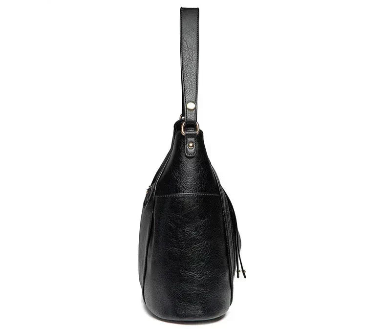 Hazel | Leather Fringed Bag