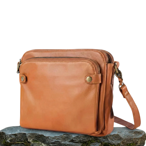 Lottie | Classic Leather Crossbody Bag