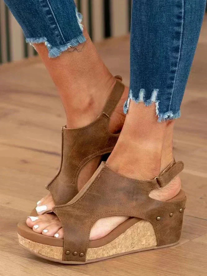 Natalie | Wedge Sandals