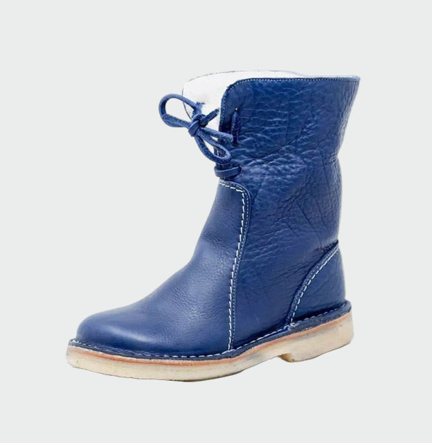 Martha | Waterproof Leather Wool-Blend Boots