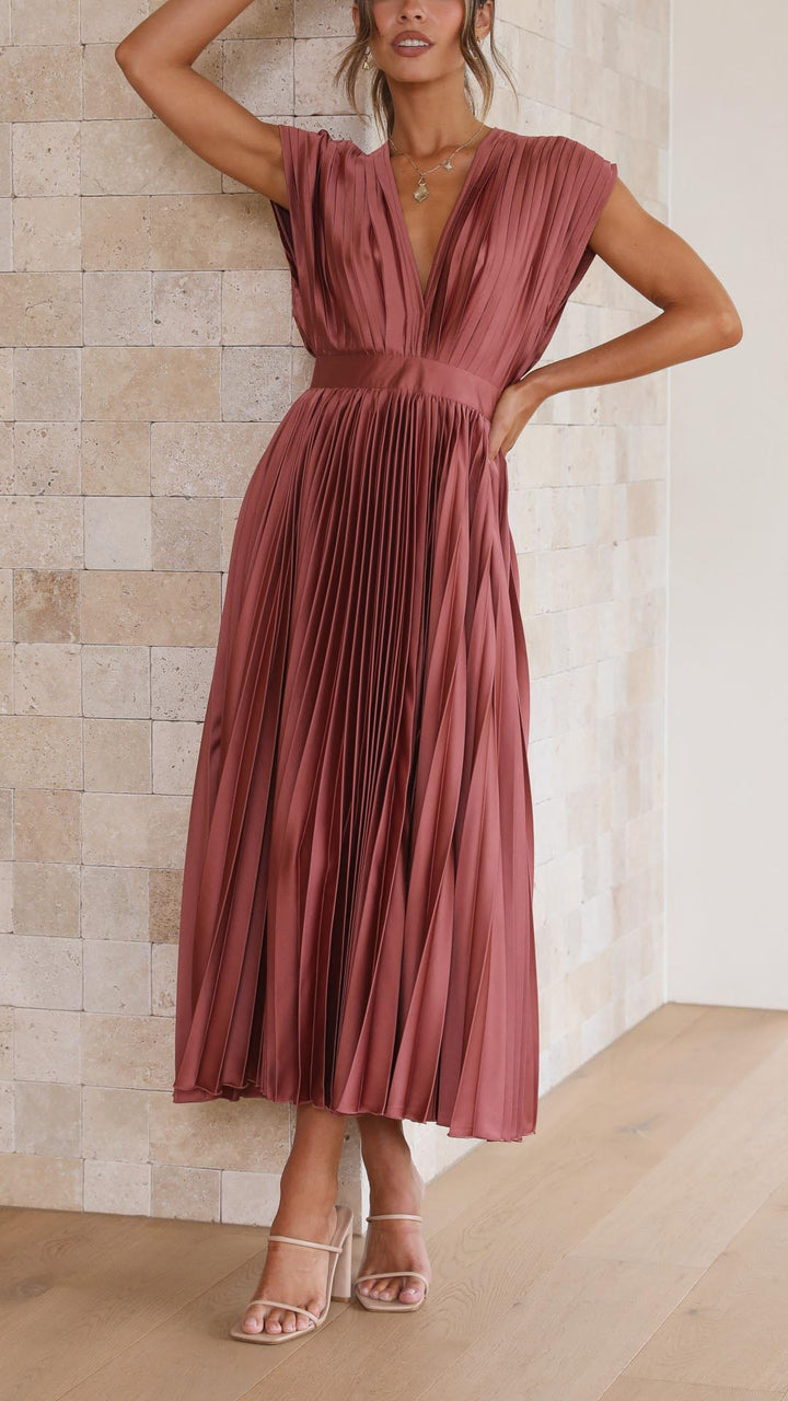 Amber | Elegant Pleated Dress