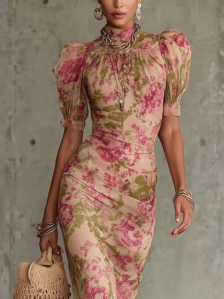Ivy | Maxi Puff-Sleeve Dress