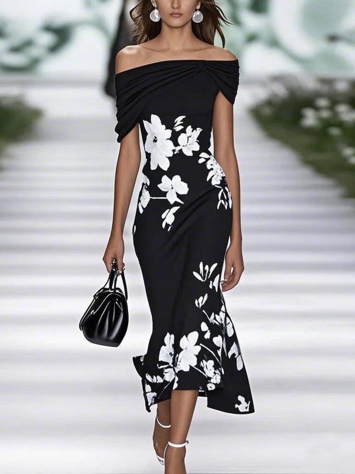 Emily | Elegant Floral Printed Dress