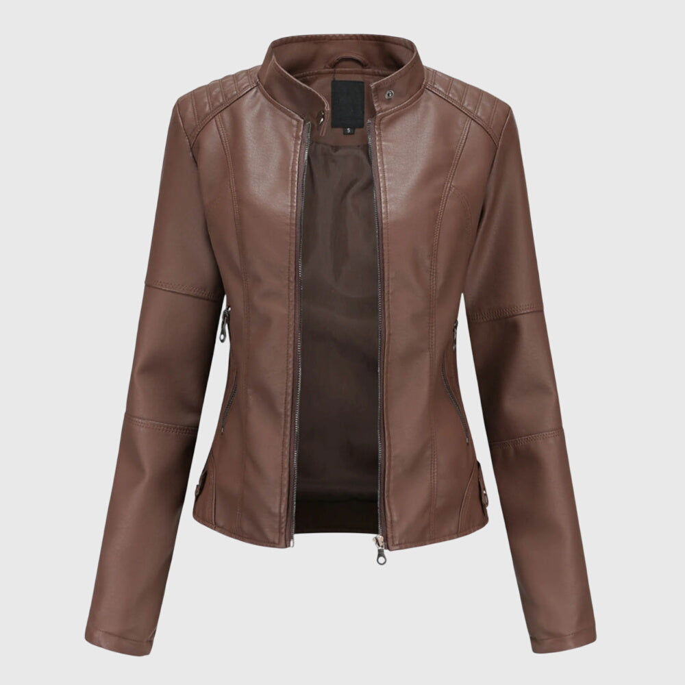 Helena | Elegant Leather Jacket