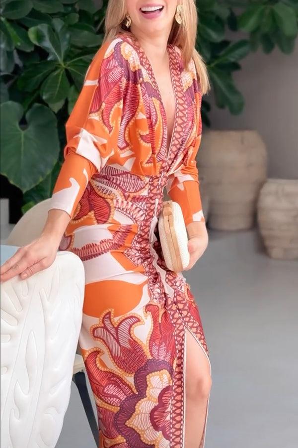 Monica | Printed Midi Dress