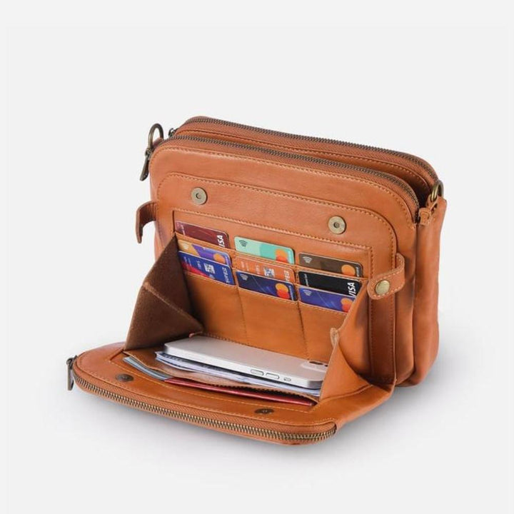 Lottie | Classic Leather Crossbody Bag
