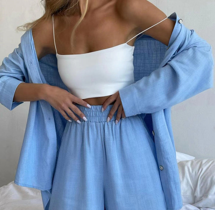 Catherine | Elegant Wide-Leg Set