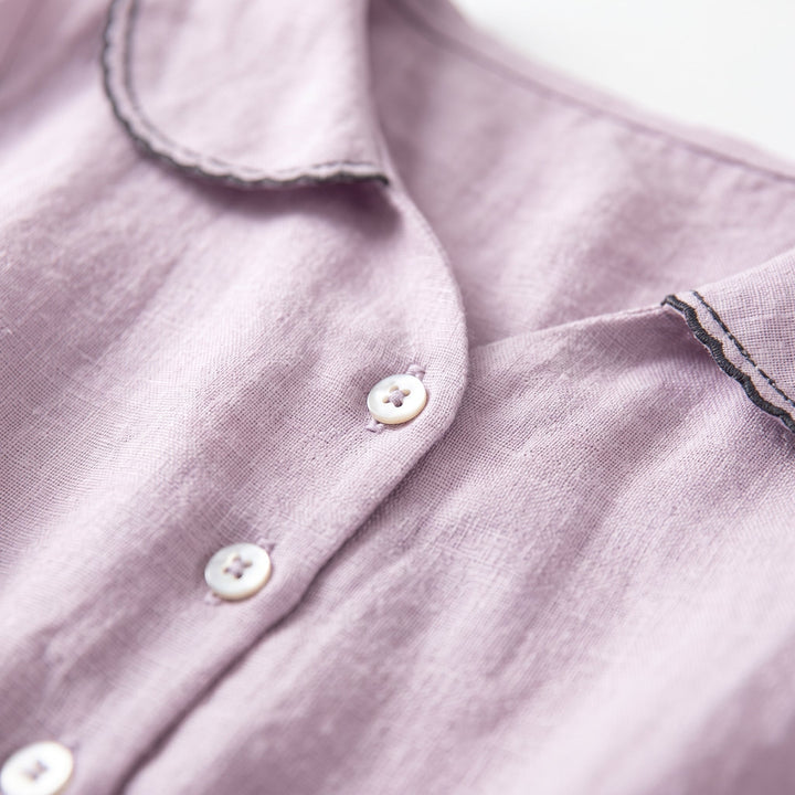 Freya | Elegant Cotton-Linen Half-Sleeve Dress