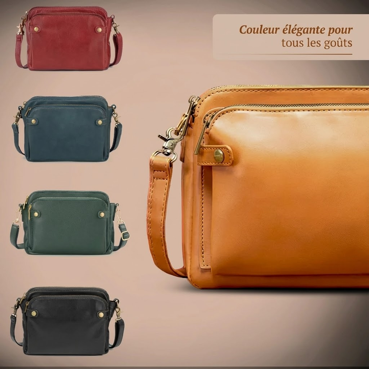Lottie | Classic Leather Crossbody Bag